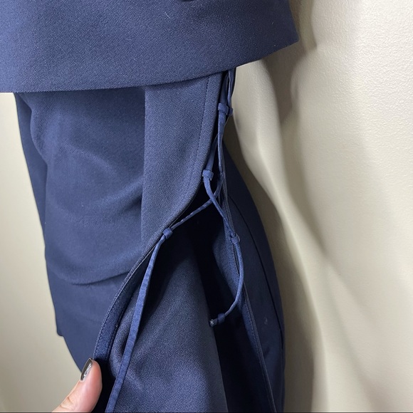 Bec + Bridge Off the Shoulders Midi Dress Navy 2 - Picture 6 of 11